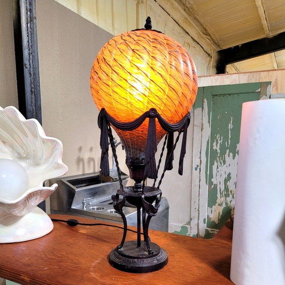 Art Deco Maitland Smith Hot Air Balloon Lamp - Picture 1 of 10